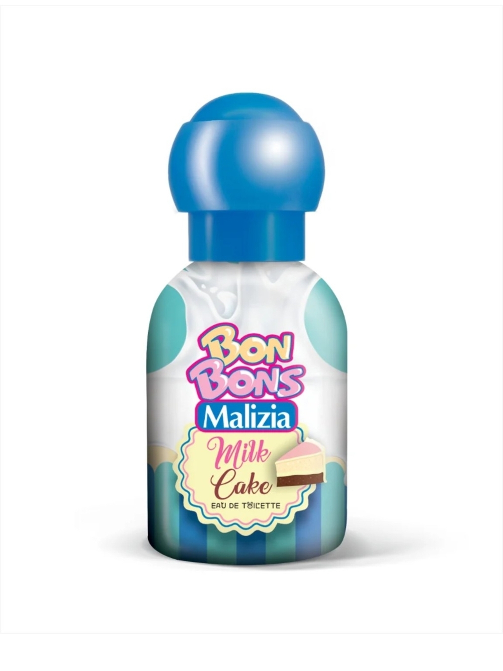 Bon Bons Malizia Milk Cake Eau de Toilette - Blue/Teal Bottle